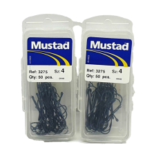 2 Pacchetti da 50 Ami MUSTAD - Ref. 3275 - Size 4 - EF419