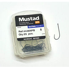 Ami con occhiello MUSTAD Ultra Point - Ref. 4446NPB - Size 8 - Pezzi 25 - EF420