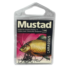 2 Bustine da 25 pezzi - Ami MUSTAD - Ref. 10602BLM - Size 14 - Carassius - EF387