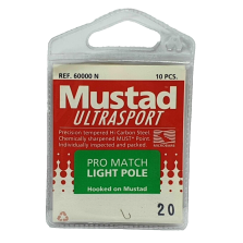 2 Bustine da 10 pezzi - Ami MUSTAD Ultrasport - Ref. 60000N - Size 20 - EF390