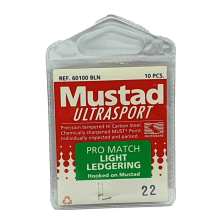 2 Bustine da 10 pezzi - Ami MUSTAD Ultrasport - Ref. 60100BLN - Size 22 - EF393