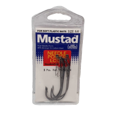 2 Bustine da 5 Pezzi - Ami MUSTAD - Ref. 91752BLN - Size 5/0 - Black Bass EF411