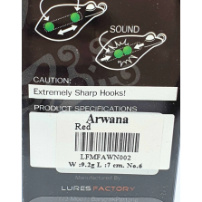 Artificiale LURES FACTORY Arwana - 9.2 g - 7 cm - N. 6 - Red - EF400