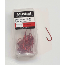 2 Pacchetti da 50 Pezzi - Ami MUSTAD - Ref. 3275R - Size 6 - EF428