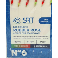 2 Bustine - Sabiki SERT - 6 Ami N. 6 - 175 cm - Rubber Rose - EF347