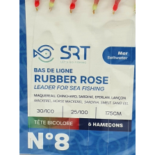 2 Bustine - Sabiki SERT - 6 Ami N. 8 - 175 cm - Col. Rubber Rose - EF353