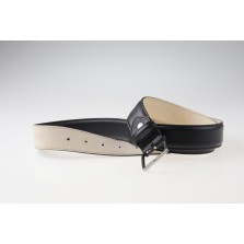 Cintura classica da uomo in pelle COLIBRI altezza 3,5 cm - Colore nero