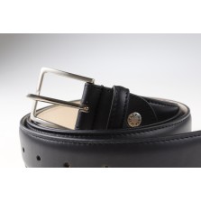 Cintura classica da uomo in pelle COLIBRI altezza 3,5 cm - Colore nero